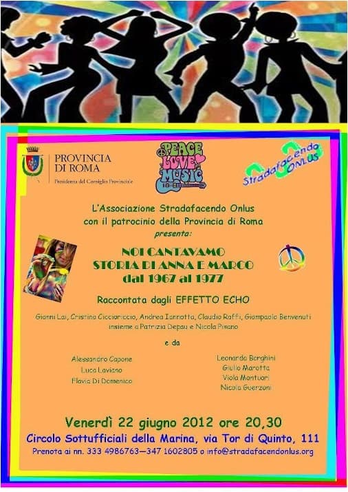 Locandina Noi cantavamo, Circolo sottoufficiali della Marina, 2012