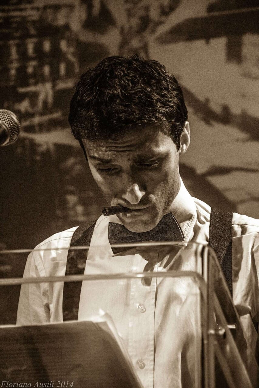 Foto di scena del recital IronicAmerica