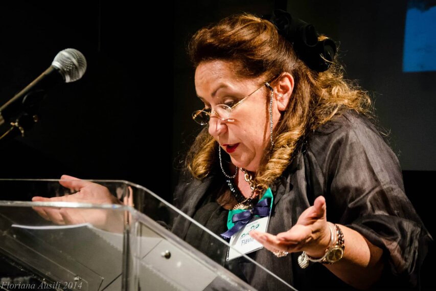 Foto di scena del recital IronicAmerica
