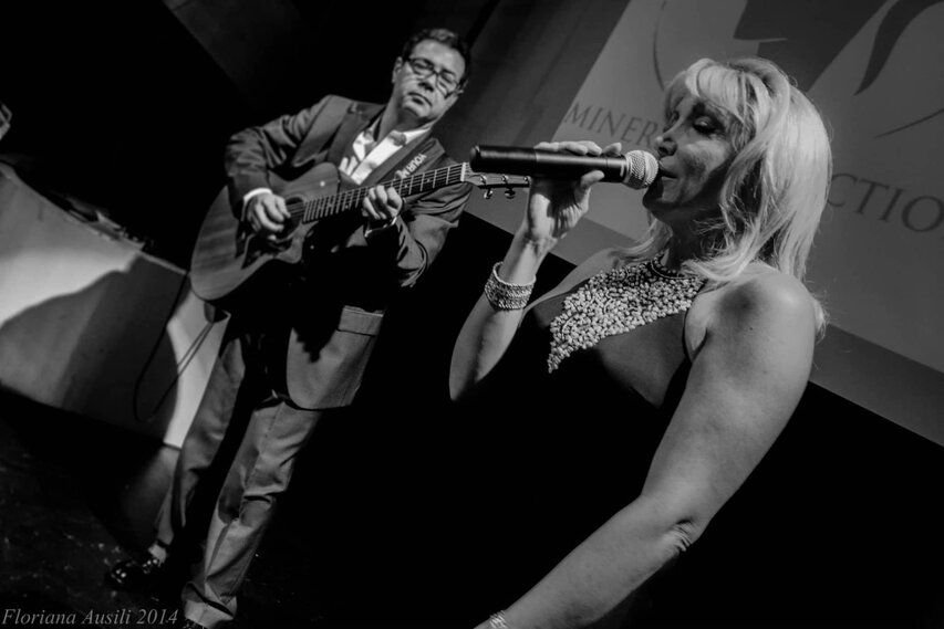 Foto di scena del recital IronicAmerica