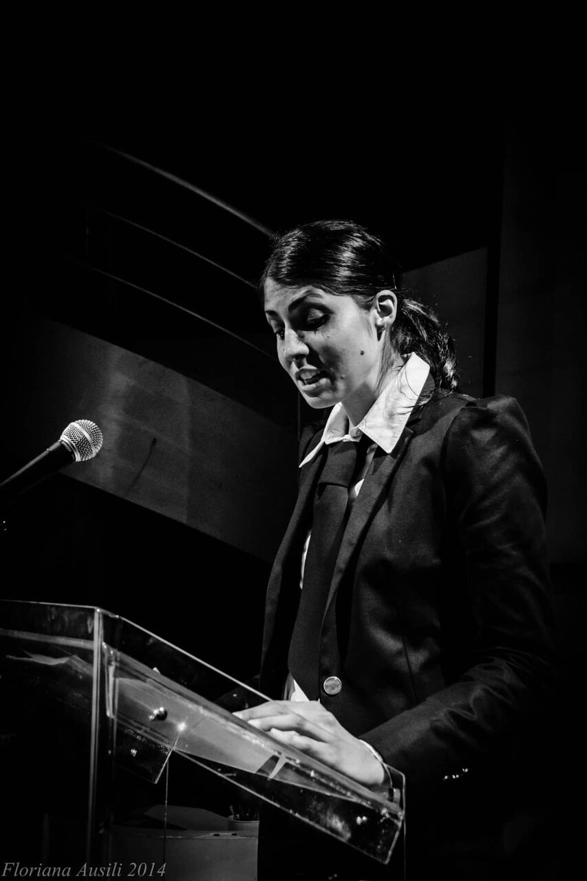 Foto di scena del recital IronicAmerica