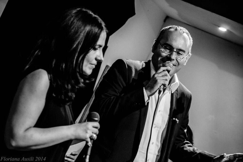 Foto di scena del recital IronicAmerica